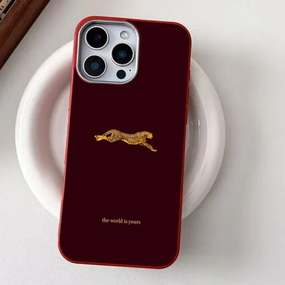 Fashion Leopard Litchi texture Case For iPhone 17 16 11 13 12 14 15 Pro Max XS X XR 7 8 Plus 16E 16 17 Pro Business Style Cover