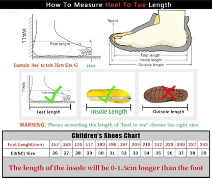 Rotary Buckle Children's Sports Shoes Fashion Orange Sports Shoes For Boys Girls Non-slip Platform Casual Sneakers Kids Trainers