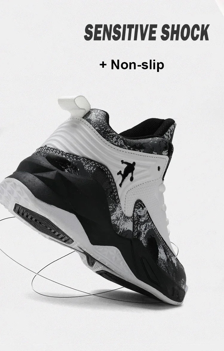 Basketball Shoes for Kids Sneakers New Boys Brand Thick Sole Non-slip Children Sports Shoes Child Boy Basket Trainer Shoes
