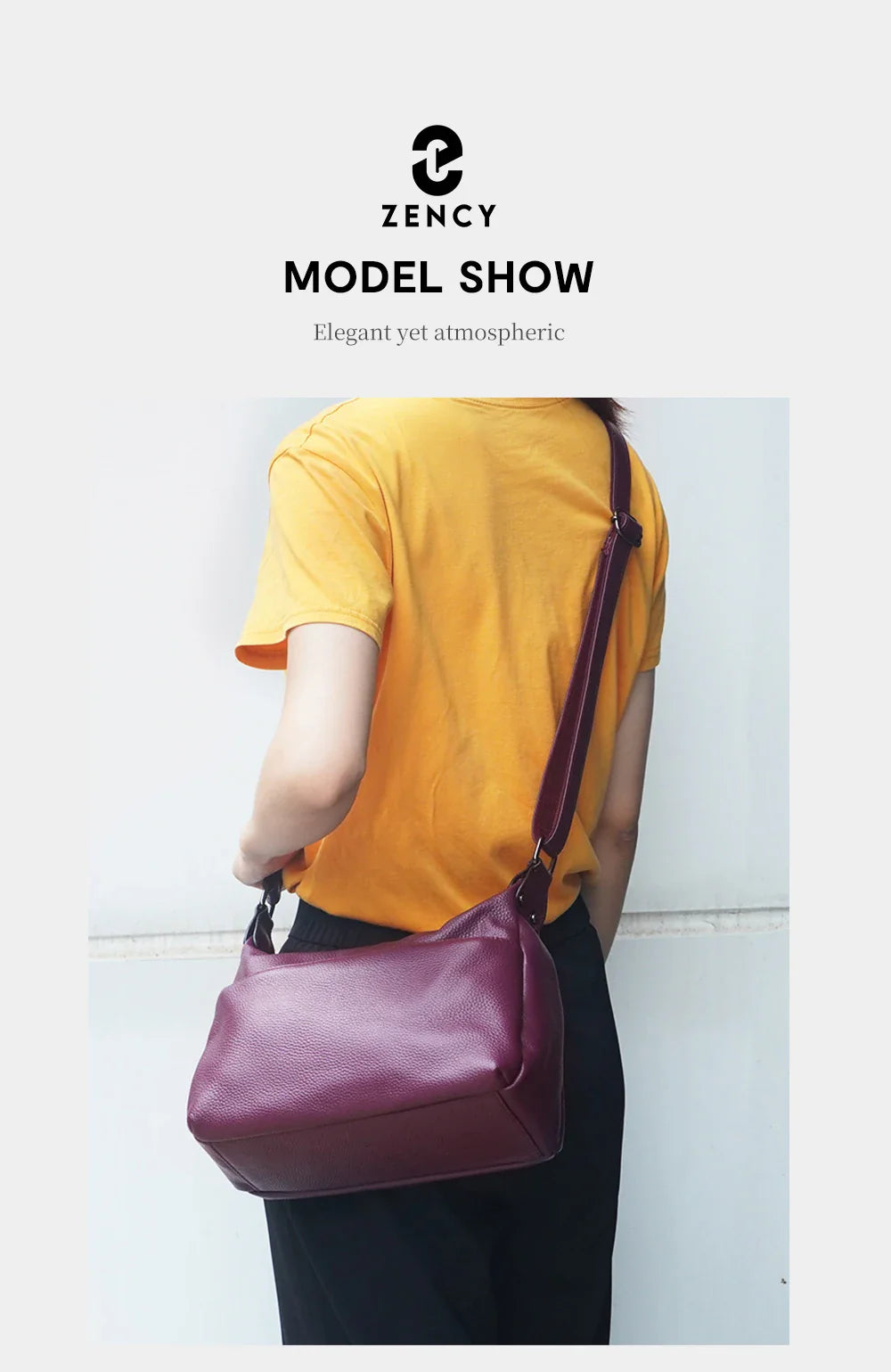 Elegant Genuine Leather Women's Shoulder Bag Trendy Crossbody Messenger Bag for Ladies Dark Red Blue 100% Satchels Hobo