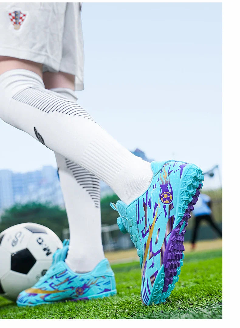 New Men Kids Soccer Shoes Football Boots Ultralight Match Grass Boys Professional Cleats Non-Slip Training Shoes Drop Shipping