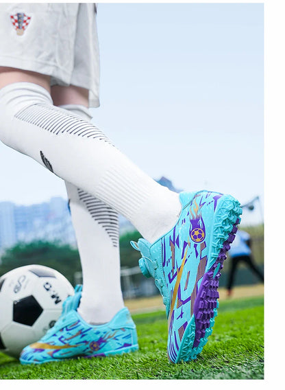 New Men Kids Soccer Shoes Football Boots Ultralight Match Grass Boys Professional Cleats Non-Slip Training Shoes Drop Shipping