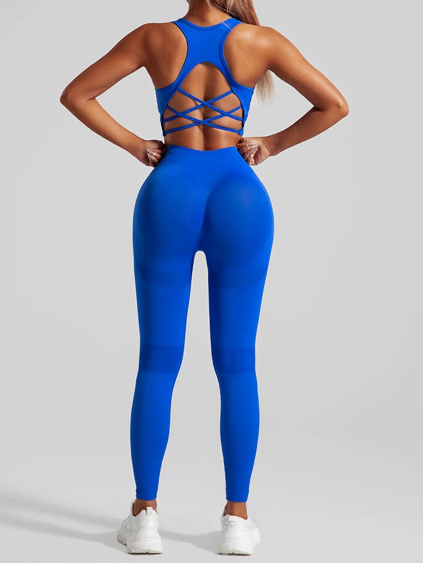 Women's Workout Set 2 Piece, High Impact Sports Bra and High Waist Leggings, Quick Dry Fitness Yoga Suit