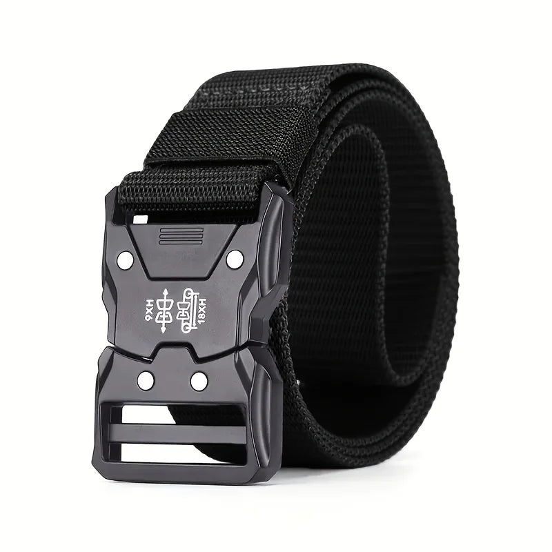 2-piece set of new men's waist belt, quick release buckle casual belt, suitable for cycling, climbing, fishing, golf and other s