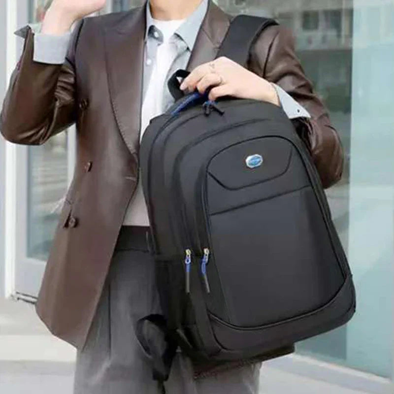 Men's and Women's Double-Shoulder Backpack - Solid Color - Business Travel, Business Trip, Commuting, Casual Use
