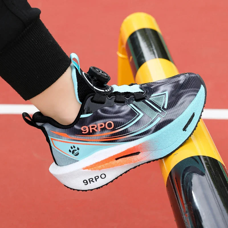 Children‘s Knit Basketball Shoes Non-slip Breathable Sports Training Shoes Outdoor Boys Girls Jogging Sneakers Athletic Shoes
