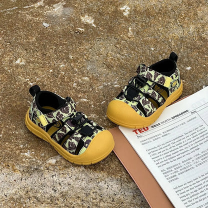 Children Mountain Functional Outdoor Breathable Sports Sandals Summer Baby Candy Color Anti-kick Sandals Boys Girls Beach Shoes