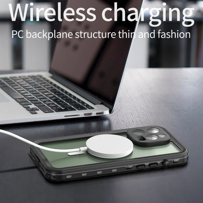 Magnetic shockproof dustproof IP68 professional waterproof phone case for iphone 16 pro max/15/14/13