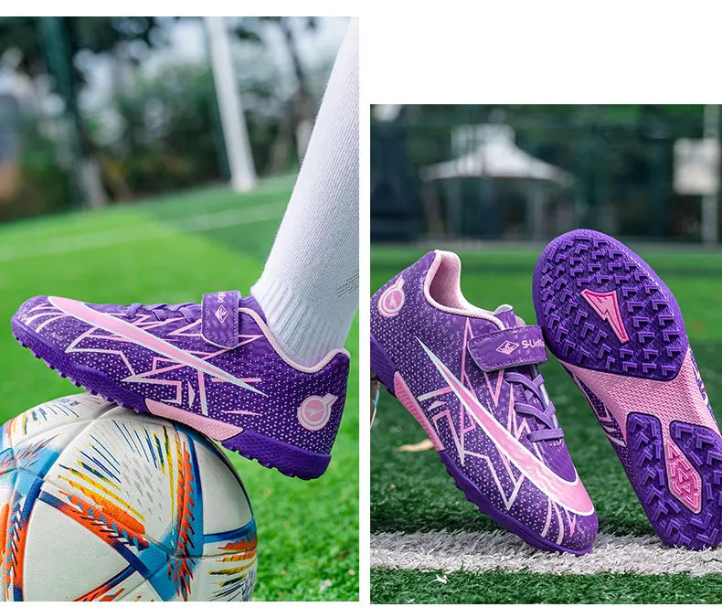Soccer Cleats Boys Youth Training Football Cleats Athletic Outdoor Girls Soccer Shoes Kids Football Shoes for Little/Big Kid