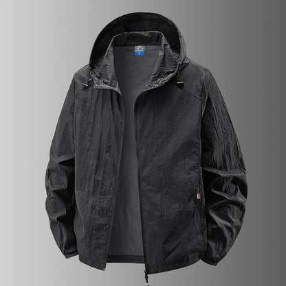 Fast Ship Summer Jackets Men Hooded Windbreaker Coats Camping Sunscreen Clothing Men Ultrathin Fishing Wearing Man Sportswear