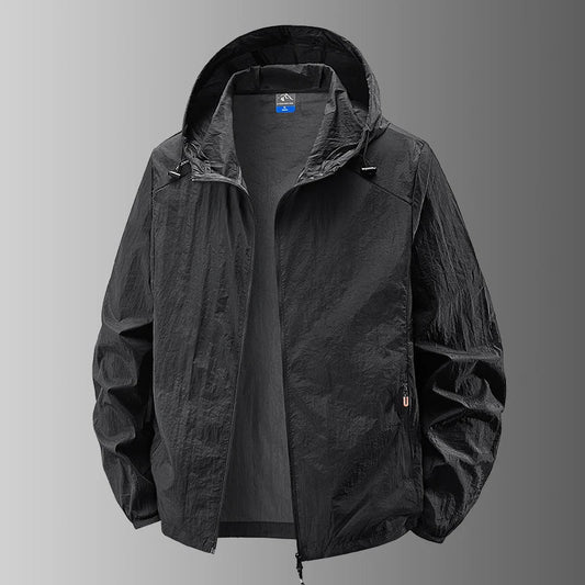 Fast Ship Summer Jackets Men Hooded Windbreaker Coats Camping Sunscreen Clothing Men Ultrathin Fishing Wearing Man Sportswear