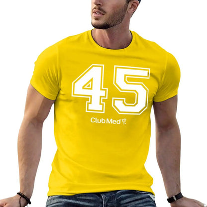Number 45 Club Med T-Shirt quick drying custom shirt anime stuff plain black t shirts men