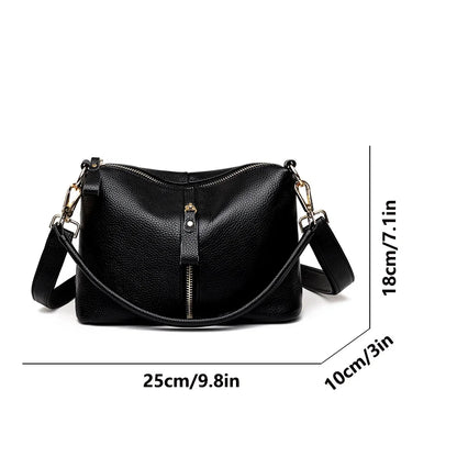 High Quality Genuine Leather Women Tote Bag Luxury Soft Cowhide Ladies Shoulder Crossbody Bags 2024 Fashion Female Messenger Sac