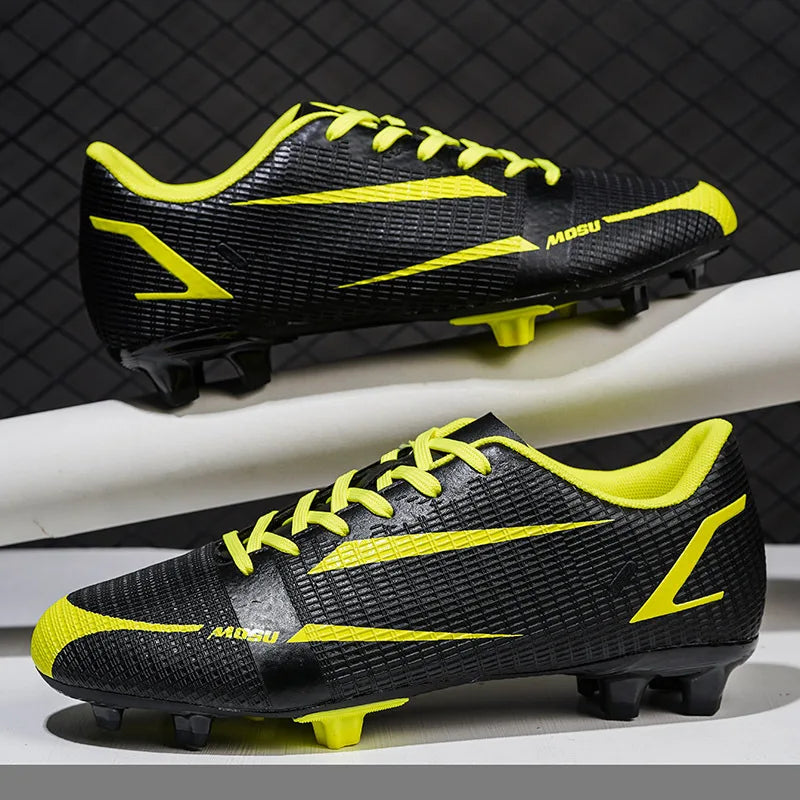 New Outdoor Men Soccer Shoes Adult Cleats Long Spikes Football Boots Training Sport Footwear Sneakers Non Slip Training Unisex