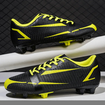 New Outdoor Men Soccer Shoes Adult Cleats Long Spikes Football Boots Training Sport Footwear Sneakers Non Slip Training Unisex