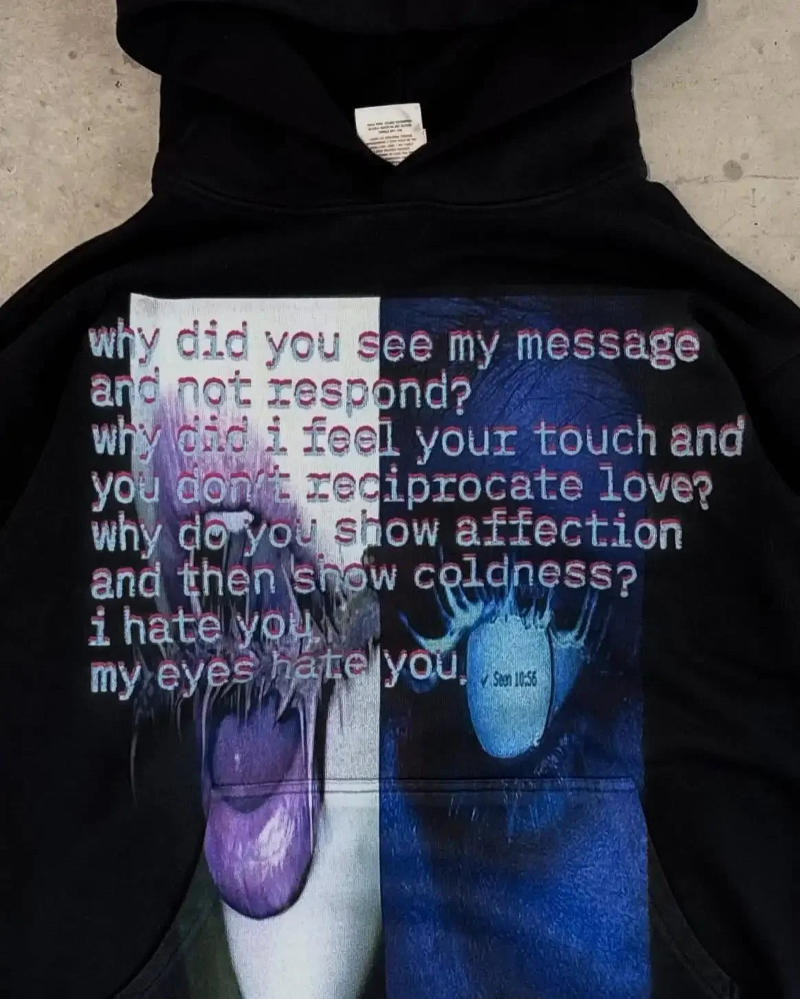 Vintage Style Hoodie Embroidery Print Hoodies Women Grunge Sweatshirt Tops Streetwear Harajuku Gothic Y2k Women Clothing