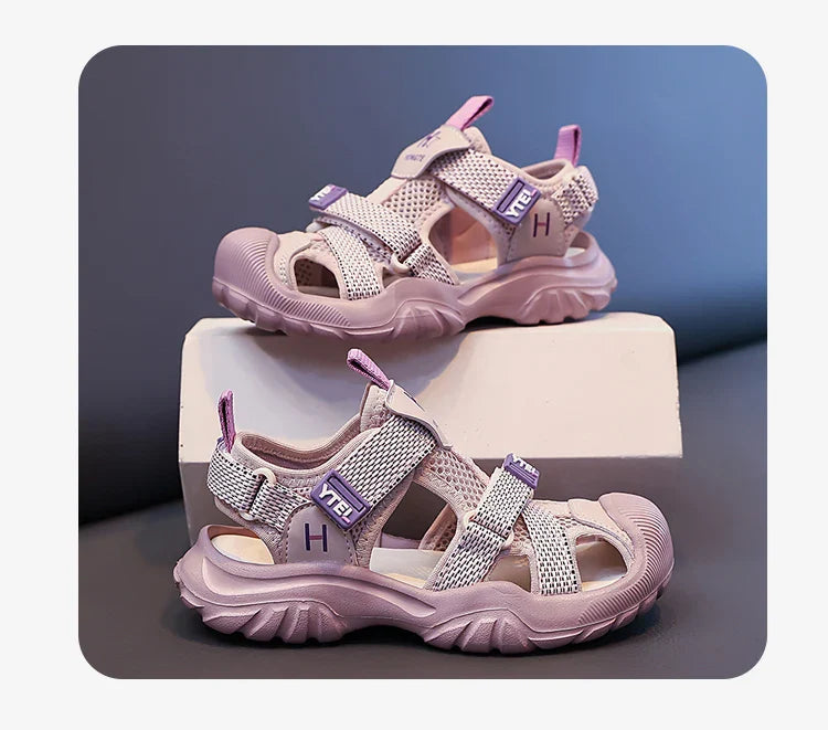 Luxury Kids Shoes Girls Sandals Breathable Non-slip Water Beach Outdoor Shoes Sneaker Children Sports Sandals for Boy