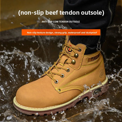 Four Season Labor Protection Shoes Anti Smashing Anti Piercing Steel ToeCap Anti Slip SafetyShoesWear-resistant Protective Shoes