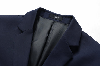 Men's White High-End Suit Two-Piece Suit Four Seasons Business Formal Wear Anti-Wrinkle Non-Stick Wool Suit Workplace Work Cloth