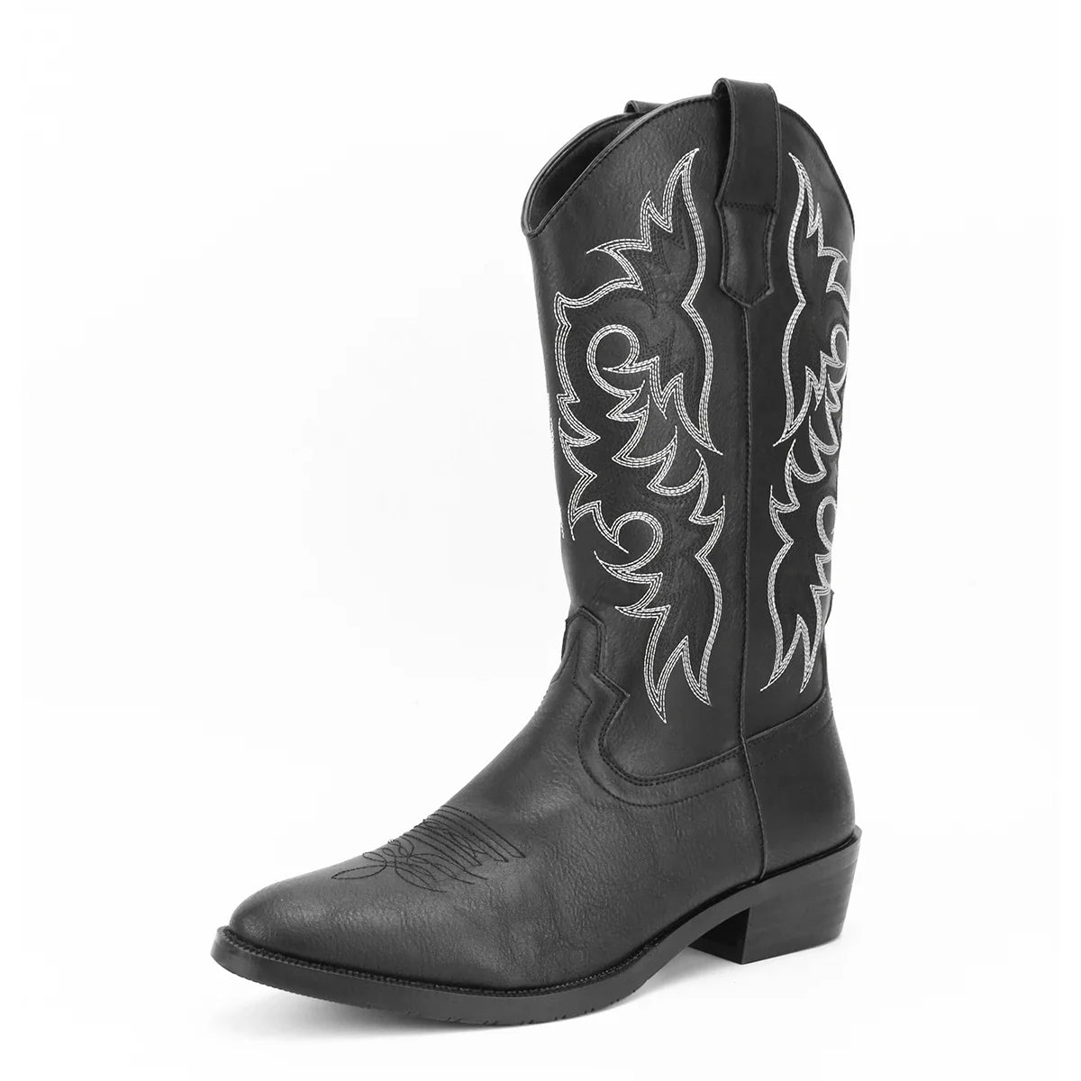 Men's High-Top Vintage Embroidered Fashion Desert Western Cowboy Boots
