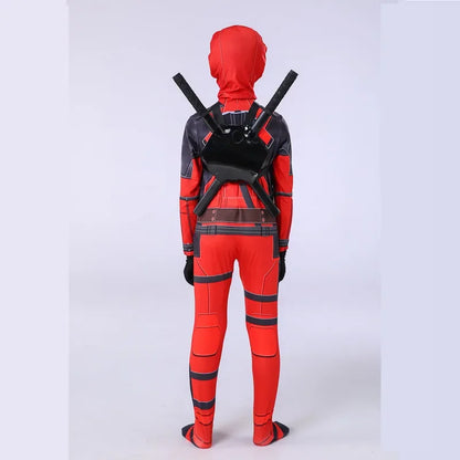 Adult Deadpool Costume Deadpool Kids Suit Cosplay Mask Suit Superhero Child Jumpsuit Halloween Costume Child Jumpsuit Kid Set