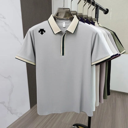 Luxury fashion brand summer designer new exquisite embroidered polo shirt personalized men's comfortable breathable short sleeve