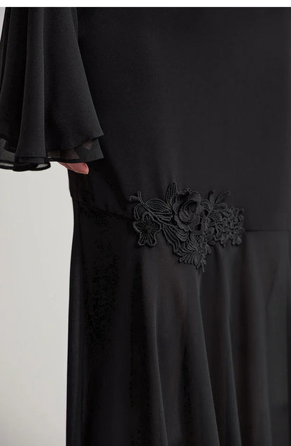 Minimalist Casual Bustier Skirt Women 2025 Summer New Office Lady Lace Slim Half-body Chiffon Fishtail Skirts 12522064