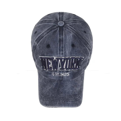 Fashion NEW YORK Embroidery Baseball Caps Outdoor Casual Adult Sun Hats Hip Hop Hat Sports Golf Caps Water Wash Snapback Hats