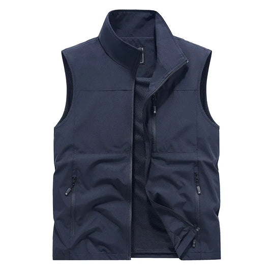 2024 Outdoor Casual Vest For Men Large Pocket Fashion Coat High Quality Design Hot Street Wear Vest For Men