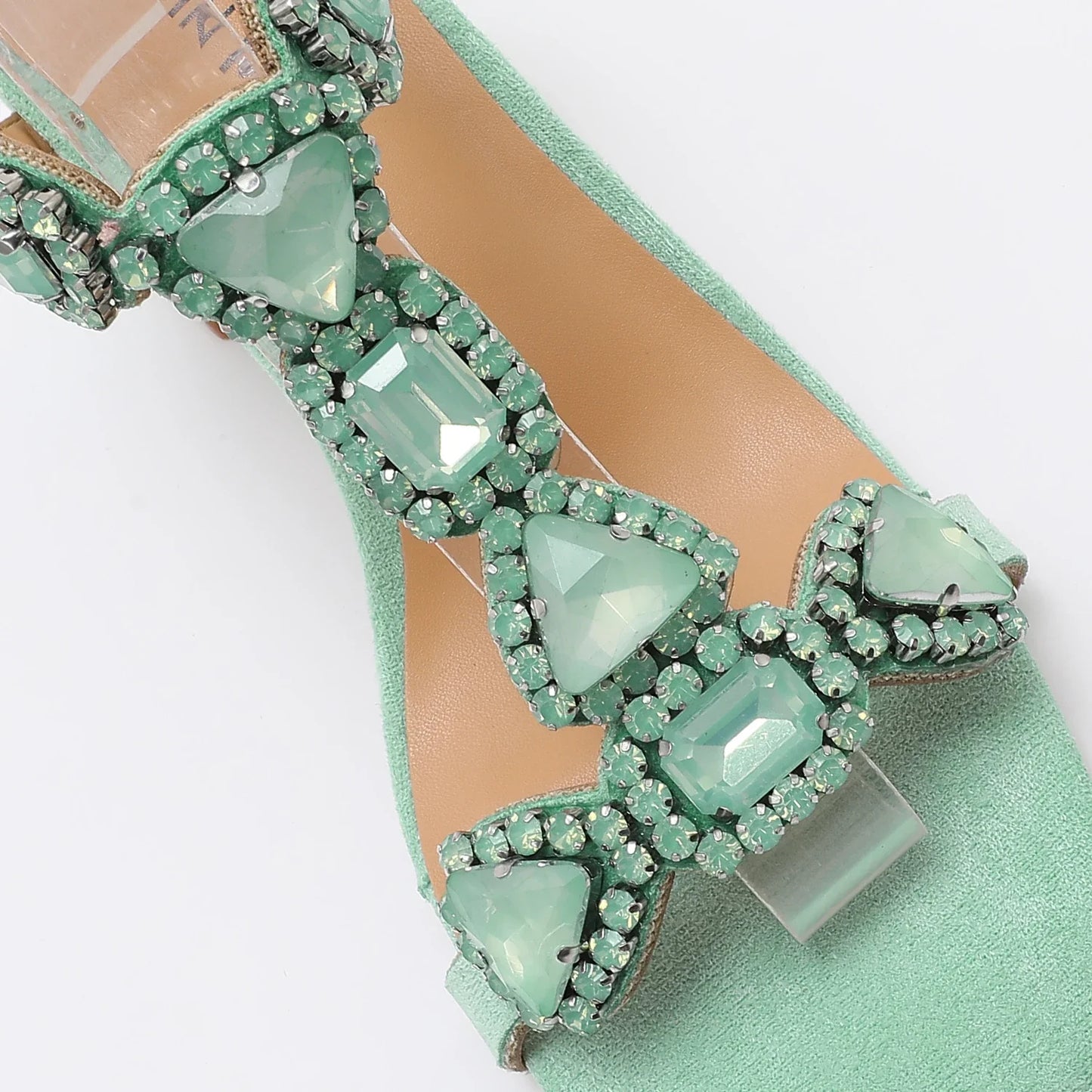 Women'S High Heels Open-Toe Sandals Square-Heeled Fashionable Shoes
