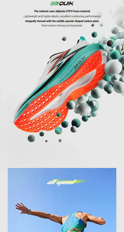 Degrees Flame 4.0 MIX Men Running Shoes Carbon Plate Racing Marathon Stable Rebound Wear-resistant Male Sneakers 672512204