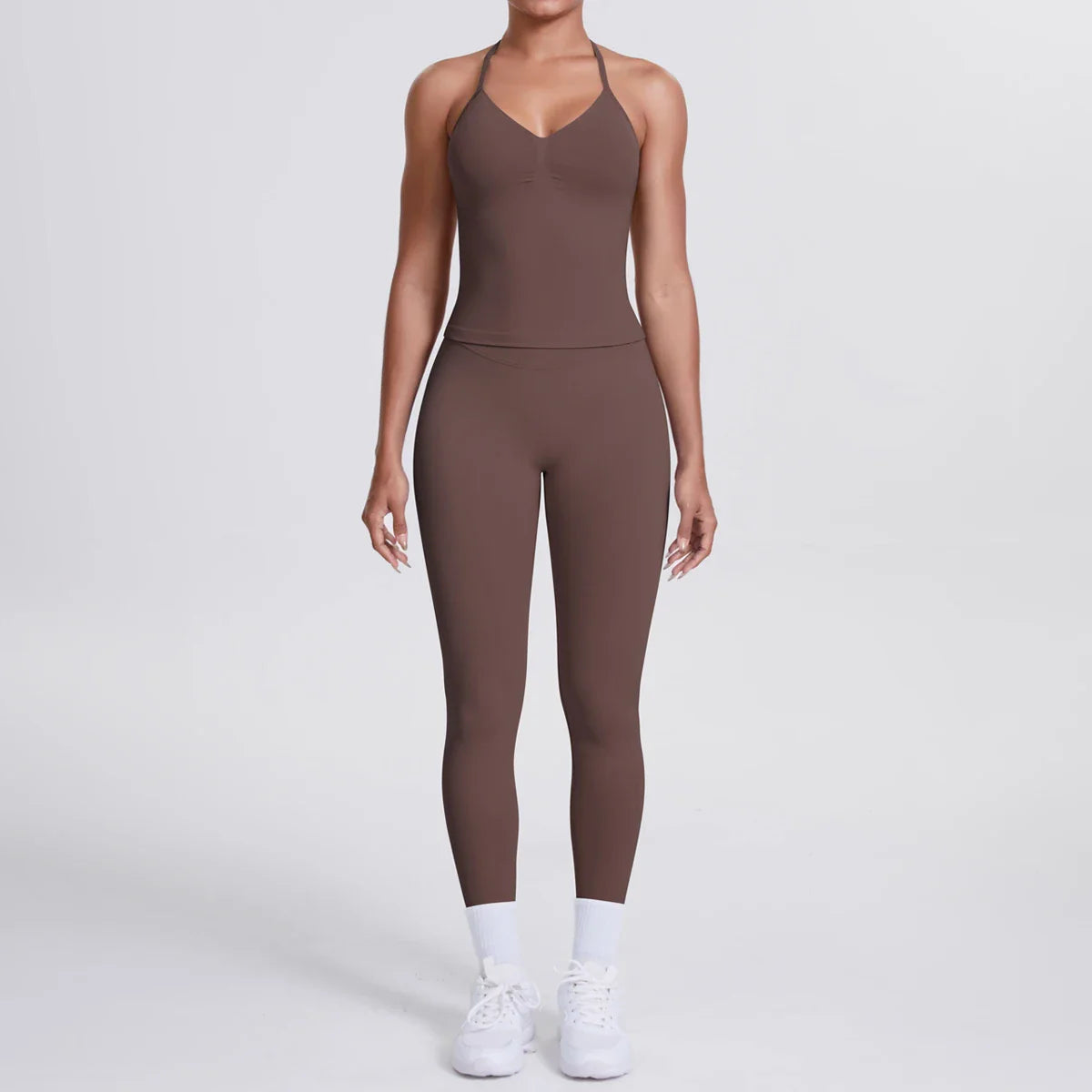 2 Piece Yoga Clothes Women Tracksuit Athletic Wear Pilates Fitness Suit Gym Workout Push Up Clothes Sports Bra Leggings Suit