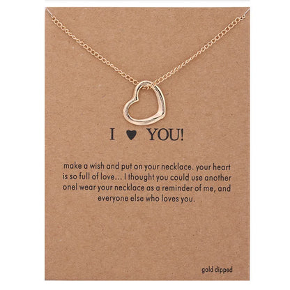 New Trendy Alloy Cute Elegant Sun Love Star Leaves Clover Unicorn Luck Pendant Necklaces for Women Fashion Accessories Jewelry