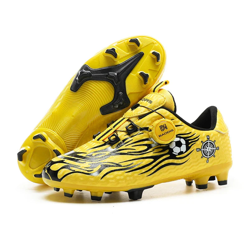 New Children Soccer Cleats Football Boots TF FG Anti-Slip Comfortable Training Shoes Outdoor Indoor Sneakers for Kids Boys Girls