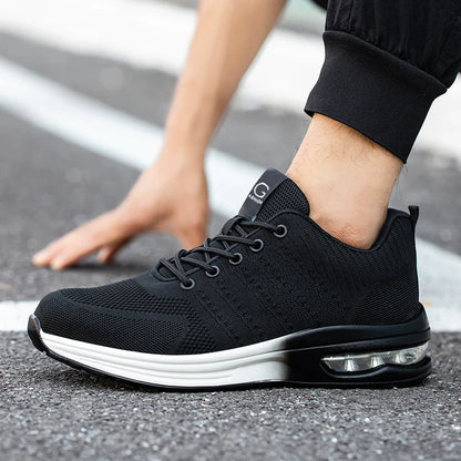 Men Steel Toe Security Protection Shoes Anti-Smash Puncture-Proof Work Shoes Wear-Resistant Construction Shoes Safety Shoes