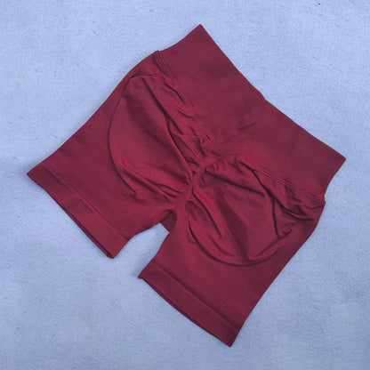 New Seamless Yoga Set Women 2Pcs Padded Halter Tank Top Scrunch Butt Lifting Gym Shorts Set Summer Sportswear Workout Clothes