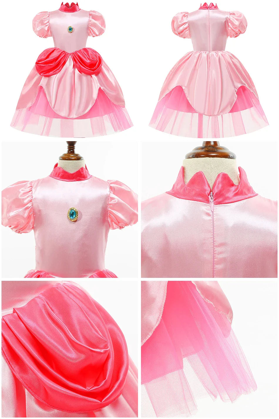 Baby Rapunzel Cosplay Costume Girls Little Mermaid Aurora Disguise Kids Ariel Sleeping Beauty Christmas Dress Princess Fantasy
