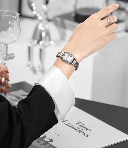 Luxury Women Quartz Watch Casual Fashion  Stainless Steel Strap Wristwatch Relojes Para Mujer Ladies Gifts
