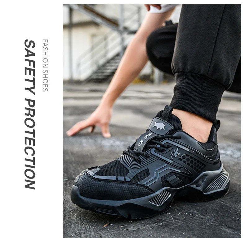 Labor Protection Shoes Are Lightweight Odor Resistant Breathable Smash Resistant Puncture Resistant Wear-resistant Safe for Work