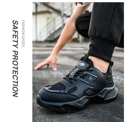 Labor Protection Shoes Are Lightweight Odor Resistant Breathable Smash Resistant Puncture Resistant Wear-resistant Safe for Work