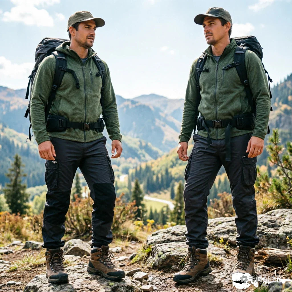 Large Pocket Loose Overalls Men's Outdoor Sports Jogging Tactical Pants Elastic Waist Pure Cotton Casual Work Pants Cargo Pants