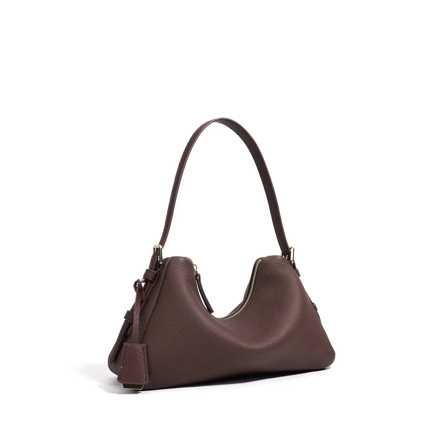 Genuine Leather Satchel Bags For Women Simple Fashion Ladies Underarm Handbag Large Capacity Shoulder Bag 2025 New
