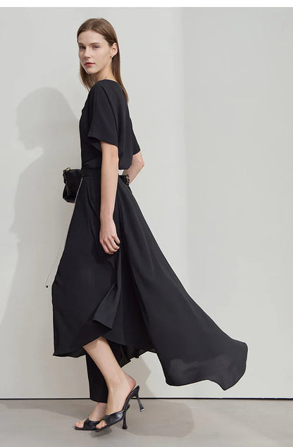 Minimalist Office Lady Skirts Women 2025 New Summer Solid Loose Asymmetric Large A-line Skirt Female Fashion 12542168