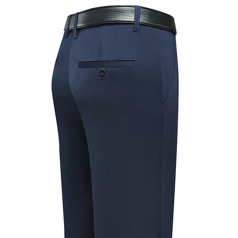 Four Season Men's Business Casual Pants Spring Summer Stretch Trousers Office Suit Pants Men Formal Pants Breathable Comfortable