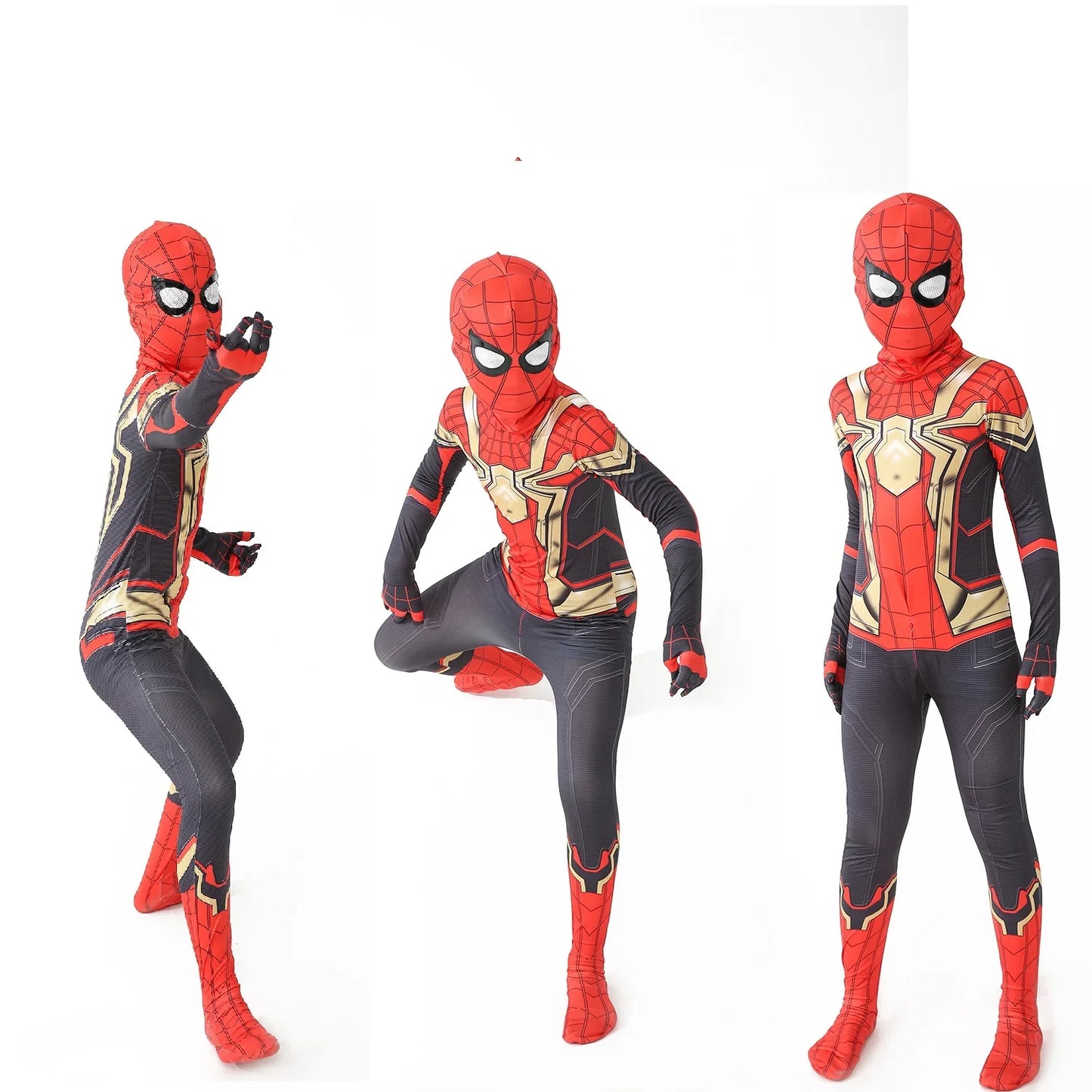 Superhero Spiderman Costume Bodysuit for Spandex Zentai Halloween Spider Man Cosplay Jumpsuit 3D Style