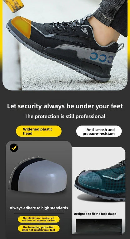 Labor Protection Shoes Men's Anti Smashing Anti Piercing Work Shoes Insulated 10KV Wear-resistant Electrical Shoes Safety Shoes