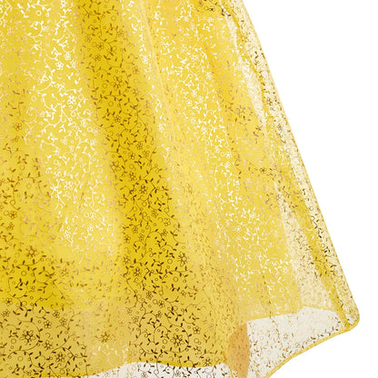 2025 Kid Elsa Anna Costume Girl Birthday Floral Dress Children Snow Queen Performance Fantasy Princess Evening Halloween Costume