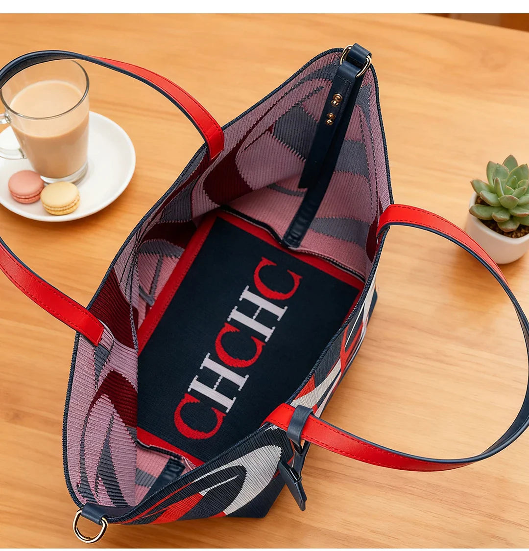 Women's Handbag Retro Design Large Capacity Fashionable Shopping Bag Multifunctional Holiday Essential Women's Bucket Bag