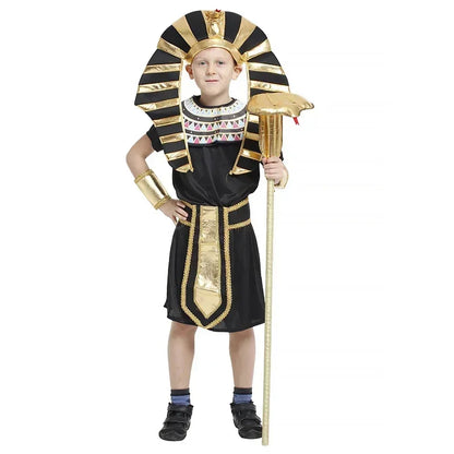 Children  Ancient Egypt Egyptian Pharaoh Cleopatra Prince Princess Costume for Kids Cosplay Anime Cosplay