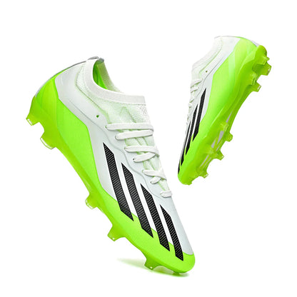 New Men Soccer Shoes Outdoor Football Boots Cleats Adult Training Boys Breathable Sport Long Spikes Non Slip Match Comfortable